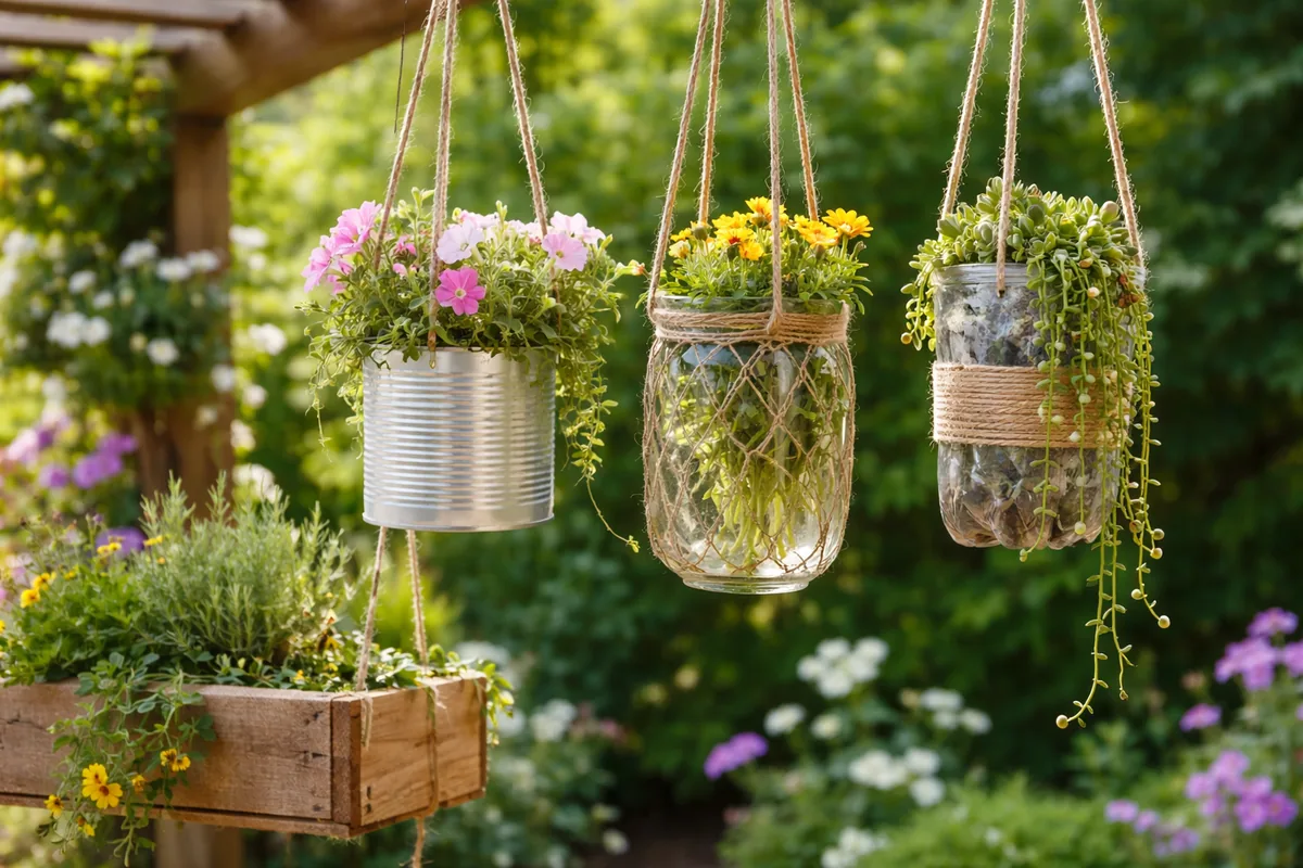 Comment créer des jardinières suspendues à partir de matériaux recyclés