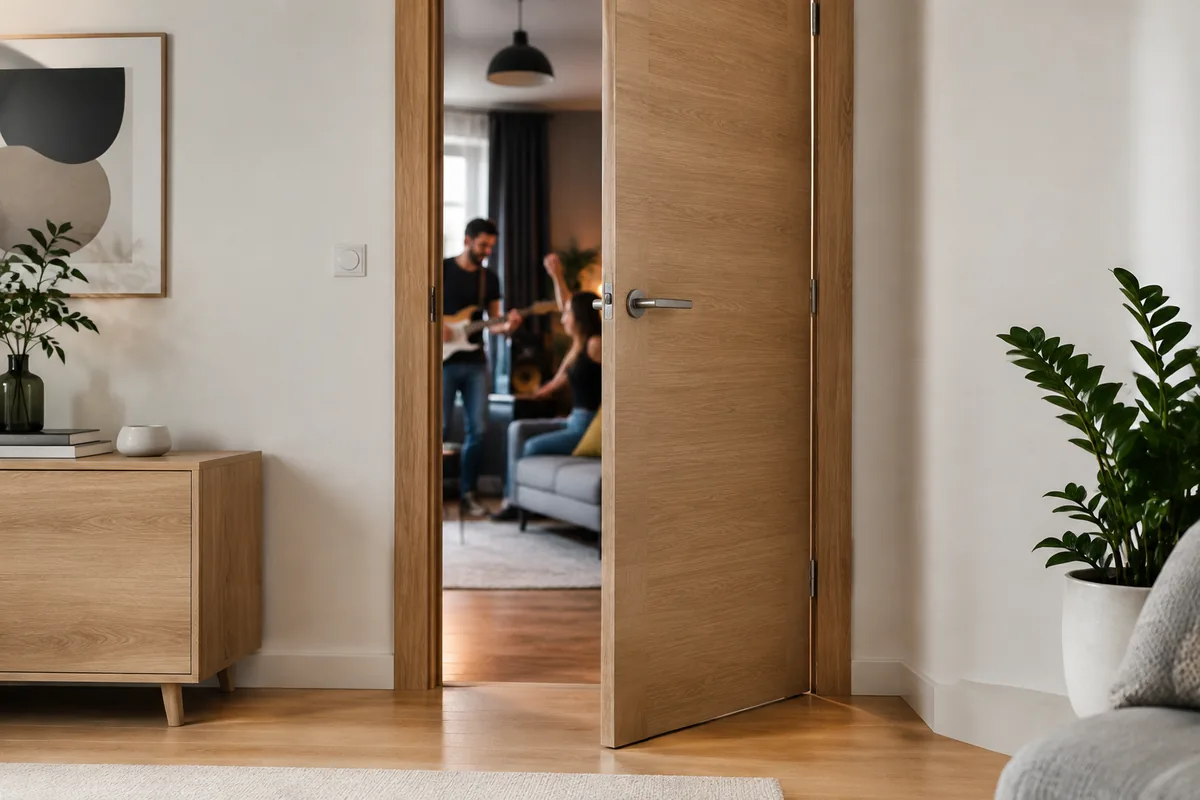 Comment choisir une porte intérieure pour une pièce bruyante