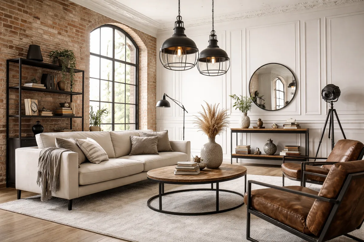Comment intégrer des éléments de déco industrielle dans un intérieur classique